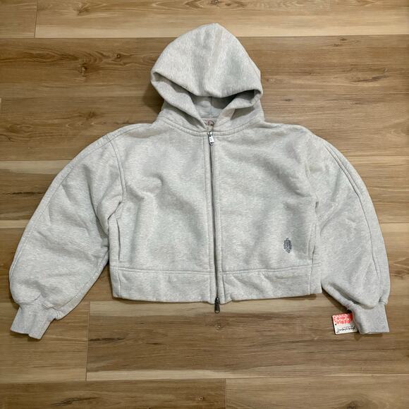 Free People A Cut Above Zip-Up Hoodie XS - Picture 1 of 10
